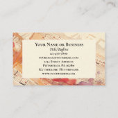 キリスト教の引用文を感動的崇拝する 名刺 (裏面)