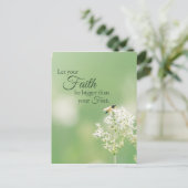 キリスト教の引用文フローラ花 ポストカード (スタンド正面)