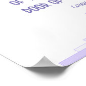 キリスト教の引用文ポスターと薄紫のアールデコ ポスター (角)