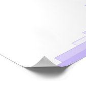 キリスト教の引用文ポスターと薄紫のアールデコ ポスター (角)