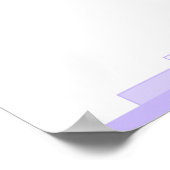 キリスト教の引用文ポスターと薄紫のアールデコ ポスター (角)