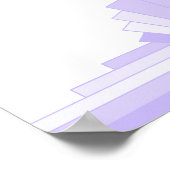 キリスト教の引用文ポスターと薄紫のアールデコ ポスター (角)