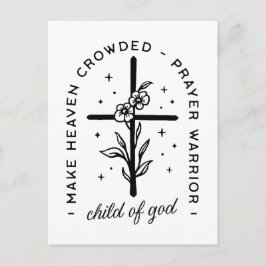 キリスト教の引用文神の祈りの言葉戦士の子 ポストカード