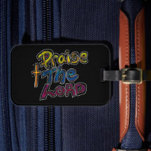 キリスト教の引用文「主を賛美せよ」ブラック