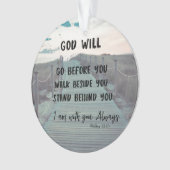 キリスト教の徒に神が立感動的つ オーナメント (正面)