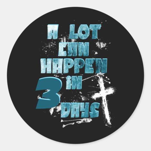 キリスト教の復活の3つの日で多くのことを起こすことができる ラウンドシール (正面)