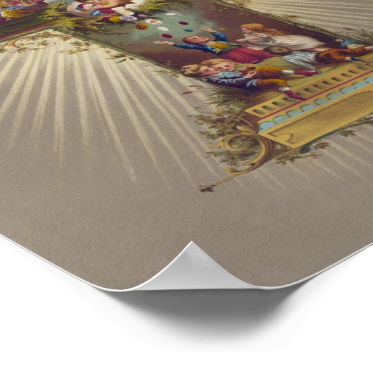 キリスト教の復活十字復活イエス・キリスト ポスター (角)