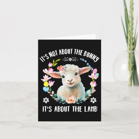 キリスト教の復活祭はバニーフローラではない カード (正面)