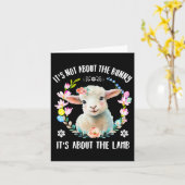 キリスト教の復活祭はバニーフローラではない カード (黄色い花)