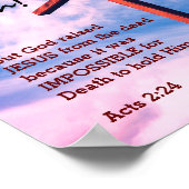 キリスト教の復活祭イエス様がカスタマイズ可能 ポスター (角)