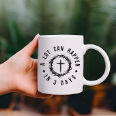 キリスト教の復活祭イエス様3日で多くのことを起こすことができる コーヒーマグカップ