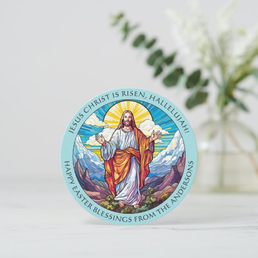 キリスト教の復活祭恵みイエス復活 シーズンカード (スタンド正面)