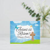 キリスト教の復活祭、イエスは復活した シーズンポストカード (スタンド正面)