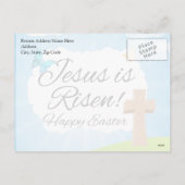 キリスト教の復活祭、イエスは復活した シーズンポストカード (裏面)