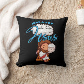 キリスト教の恋人の信仰を愛する少年イエス クッション (ブランケット)