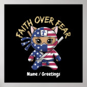 キリスト教の恐怖に感動的対するカスタマイズ信念 ポスター (正面)