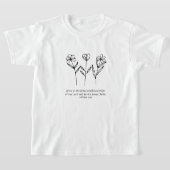 キリスト教の恵まれた子供用シャツで育つ Tシャツ (レイダウン)