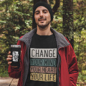 キリスト教の悔い改めは神と共に心を変える Tシャツ