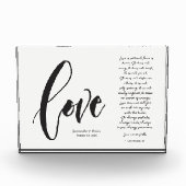 キリスト教の愛は患者の結婚名前の日 フォトブロック (正面)