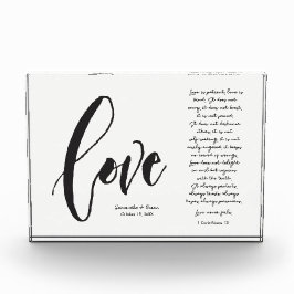 キリスト教の愛は患者の結婚名前の日 フォトブロック