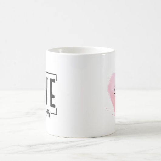 キリスト教の愛イエス・バイブルの聖句の習慣 コーヒーマグカップ (中央)