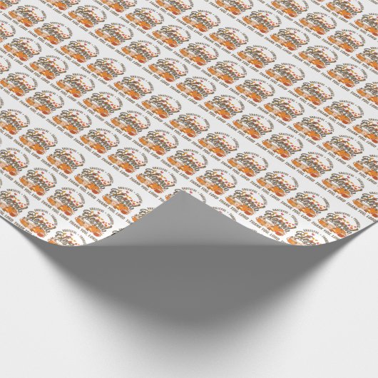 キリスト教の感謝の感謝の賛美感謝祭 ラッピングペーパー (角)