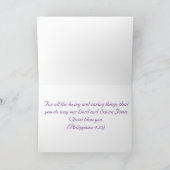 キリスト教の感謝カード サンキューカード (内部)