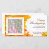 キリスト教の感謝祭の写真カード シーズンカード (正面/裏面)