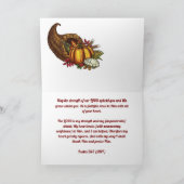 キリスト教の感謝祭カード カード (内部)