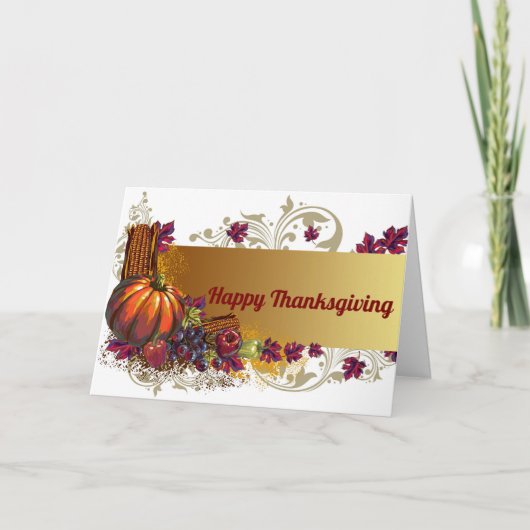 キリスト教の感謝祭カード カード (正面)