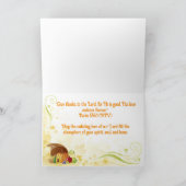 キリスト教の感謝祭カード カード (内部)