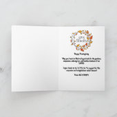 キリスト教の感謝祭カード カード (内部)