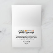 キリスト教の感謝祭カード シーズンカード (内部)