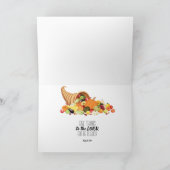 キリスト教の感謝祭カード シーズンカード (内部)