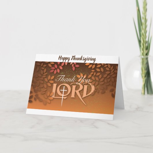 キリスト教の感謝祭カード シーズンカード (正面)