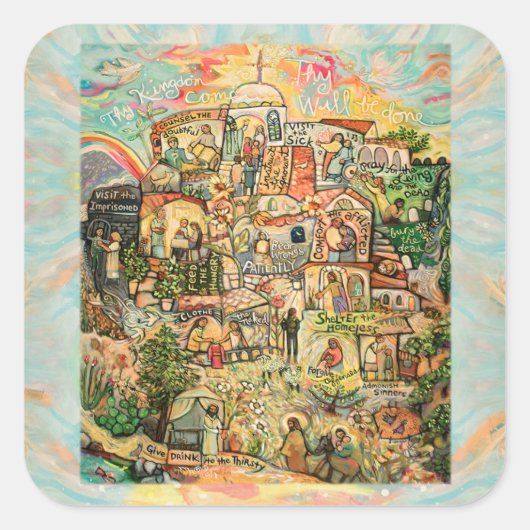 キリスト教の慈悲シールの作品 スクエアシール (正面)