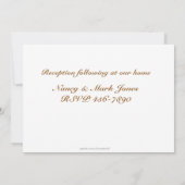 キリスト教の招待状 招待状 (裏面)