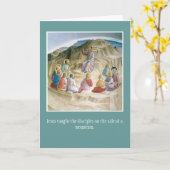 キリスト教の挨拶のカード勇気付けられる カード (黄色い花)