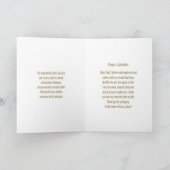 キリスト教の挨拶状 カード (内部)