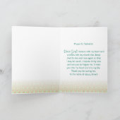 キリスト教の挨拶状 カード (内部)