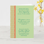 キリスト教の挨拶状 カード (黄色い花)