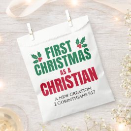 キリスト教の新しい信者としての初めてのクリスマス フェイバーバッグ