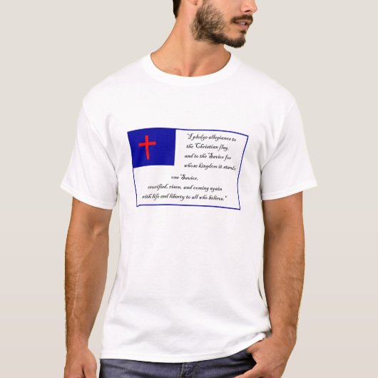 キリスト教の旗への帖当 Tシャツ (正面)