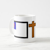 キリスト教の旗 コーヒーマグカップ (正面左)