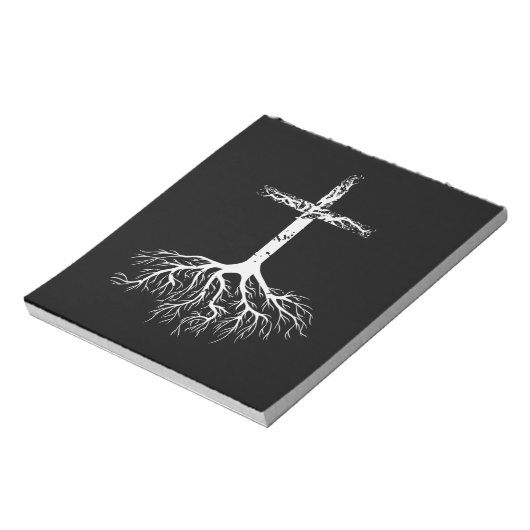 キリスト教の根イエスへの信仰キリストの根 ノートパッド (回転)