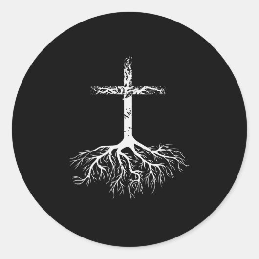 キリスト教の根イエスへの信仰キリストの根 ラウンドシール (正面)