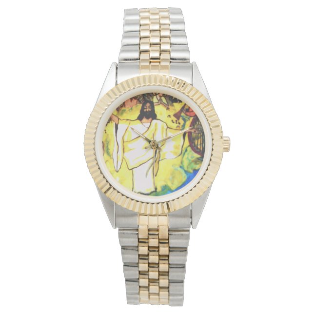 キリスト教の歓喜時計 腕時計 (正面)