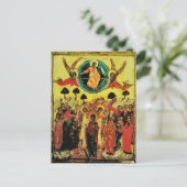 キリスト教の正教会のアイコンの昇華 ポストカード (スタンド正面)