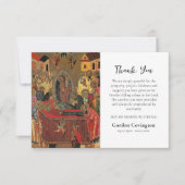 キリスト教の正教会アイコン葬儀 サンキューカード (正面)