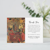 キリスト教の正教会アイコン葬儀 サンキューカード (スタンド正面)